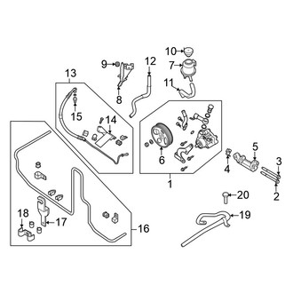 Nissan OE - Steering Gear & Linkage - Pump & Hoses
