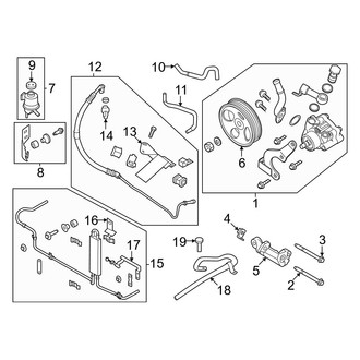 Nissan OE - Steering Gear & Linkage - Pump & Hoses