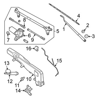 Nissan OE - Windshield - Wiper & Washer Components