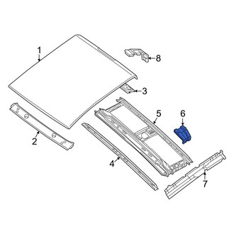 Nissan OE - Left Roof Bow Bracket