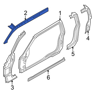 Nissan OE - Left Roof Side Rail Reinforcement