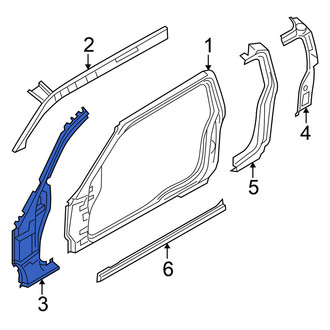 Nissan OE - Left Body A-Pillar Reinforcement