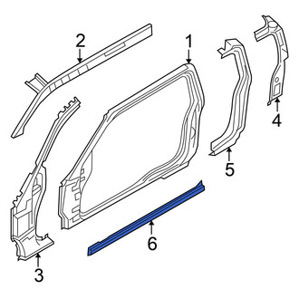 Nissan OE - Left Rocker Panel Reinforcement