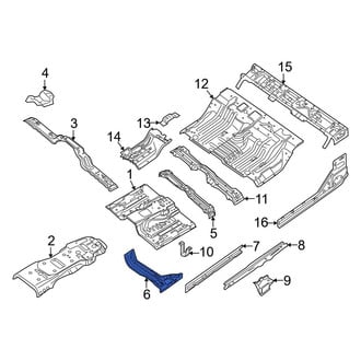 Nissan OE - Front Right Floor Pan Crossmember