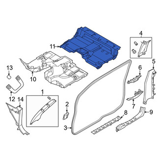 Nissan OE - Rear Floor Carpet