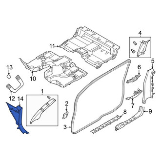 Nissan OE - Left Kick Panel Trim