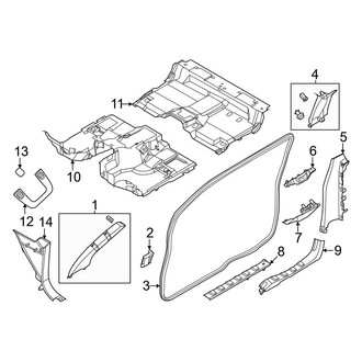 Nissan OE - Cab - Interior Trim (Pillars & Floor), (King Cab)