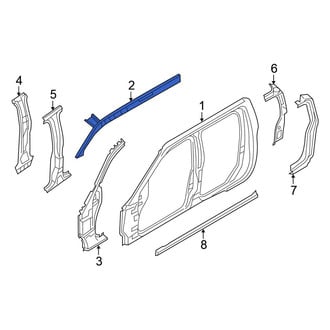 Nissan OE - Left Roof Side Rail Reinforcement