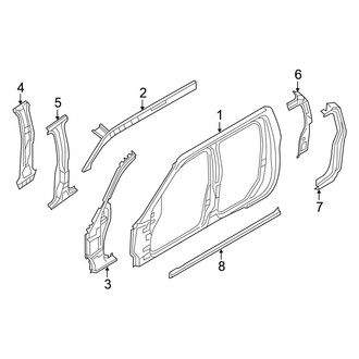 Nissan OE - Cab - Center Pillar (W/O Sunroof), (PRO-4X / PRO-X / S / SV Crew Cab)