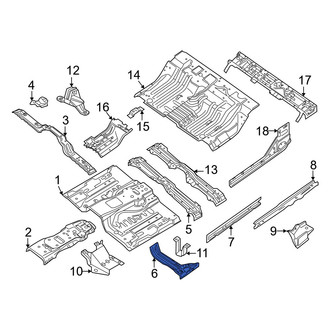 Nissan OE - Front Left Floor Pan Crossmember