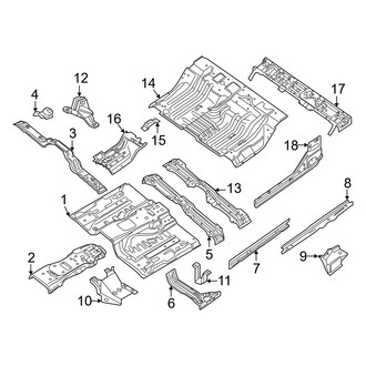 Nissan OE - Cab - Floor (W/O Sunroof), (PRO-4X / PRO-X / S / SV Crew Cab)