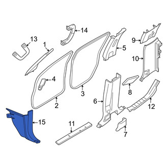 Nissan OE - Right Kick Panel Trim