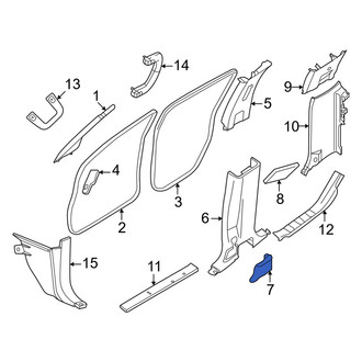 Nissan OE - Right Body B-Pillar Trim Panel Insert