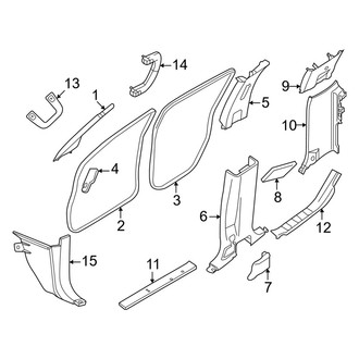 Nissan OE - Cab - Interior Trim (W/O Sunroof Pillars & Floor), (PRO-4X / PRO-X / S / SV Crew Cab)