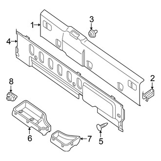 Nissan OE - Cab - Interior Trim (W/O Sunroof, Back Panel Trim), (PRO-4X / PRO-X / S / SV Crew Cab)