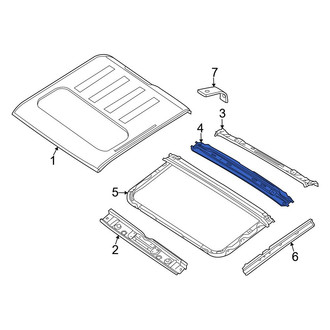 Nissan OE - Rear Roof Bow