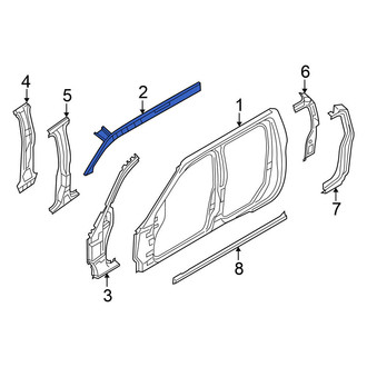Nissan OE - Left Roof Side Rail Reinforcement