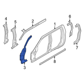 Nissan OE - Right Body A-Pillar Reinforcement