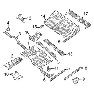 Nissan OE - Cab - Floor (With Sunroof), (PRO-4X / PRO-X / SV Crew Cab)
