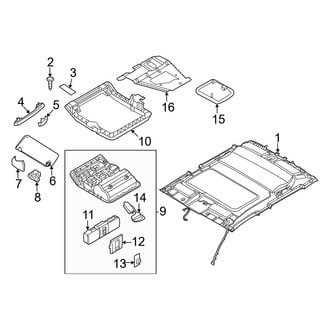 Nissan OE - Cab - Interior Trim (With Sunroof, Headliner & Components)