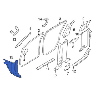 Nissan OE - Left Kick Panel Trim