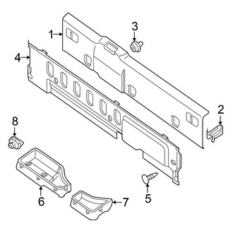 Nissan OE - Cab - Interior Trim (With Sunroof, Back Panel Trim), (PRO-4X / PRO-X / SV Crew Cab)