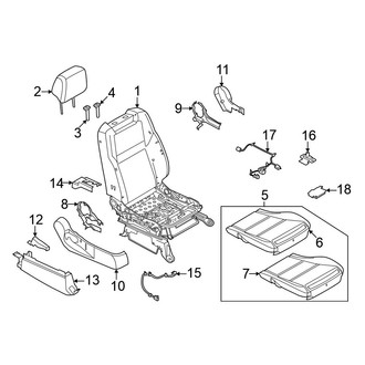 Nissan OE - Seats & Tracks - Passenger Seat Components