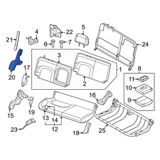Nissan OE - Rear Right Seat Track Cover