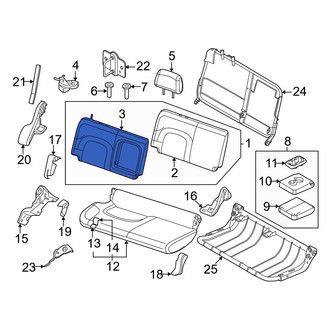 Nissan OE - Rear Right Seat Back Cushion Cover
