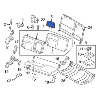 Nissan OE - Rear Left Headrest