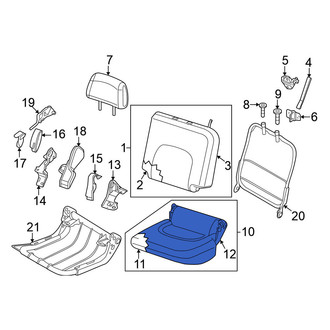 Nissan OE - Rear Left Seat Back Cushion Cover