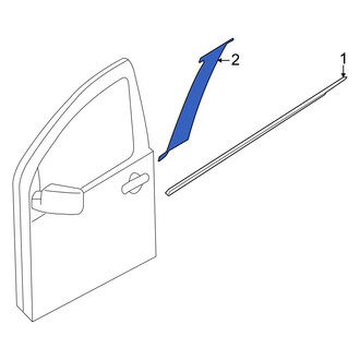 Nissan OE - Front Left Black Out Tape