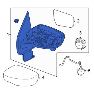 Nissan OE - Front Left Door Mirror