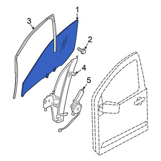 Nissan OE - Front Left Door Glass