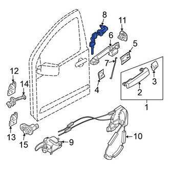 Nissan OE - Front Left Door Lock Cylinder