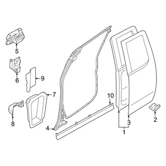 Nissan OE - Rear Door - Door & Components (King Cab), (King Cab)