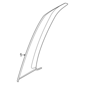 Nissan OE - Rear Door - Exterior Trim (King Cab), (S King Cab)