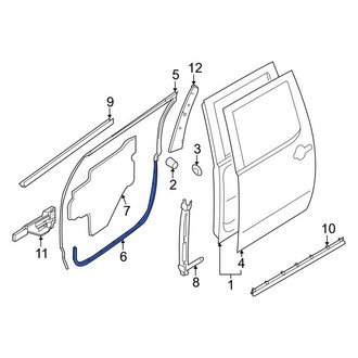 Nissan OE - Rear Left Lower Outer Door Seal