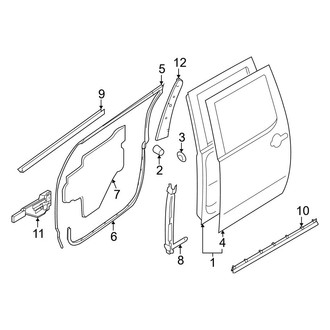 Nissan OE - Rear Door - Door & Components (PRO-4X / PRO-X / S / SV Crew Cab)