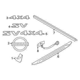 Nissan OE - Pick Up Box - Exterior Trim (6' Box)