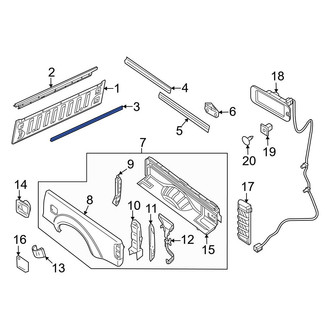 Nissan OE - Rear Truck Bed Side Rail