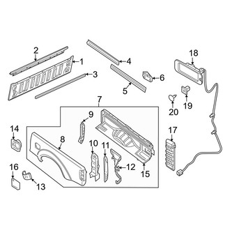 Nissan OE - Rear Right Outer Truck Bed Panel
