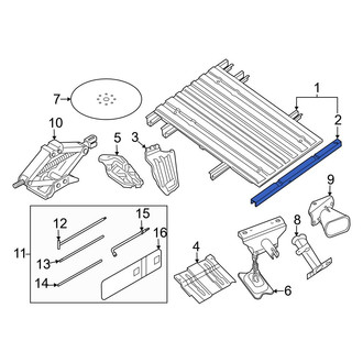 Nissan OE - Rear Truck Bed Floor Sill