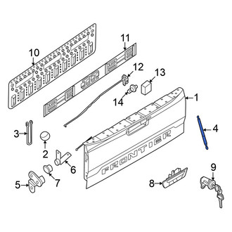 Nissan OE - Tailgate Lift Support