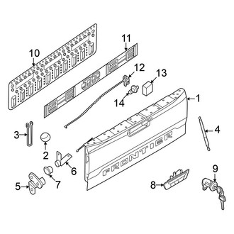Nissan OE - Pick Up Box - Tail Gate (Crew Cab)