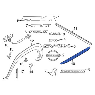 Nissan OE - Rear Tailgate Molding