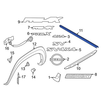 Nissan OE - Rear Right Truck Bed Molding