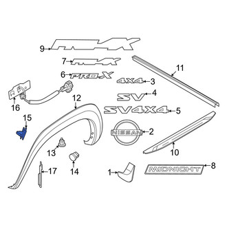 Nissan OE - Fender Flare Clip