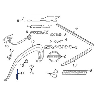 Nissan OE - Rear Left Stone Guard