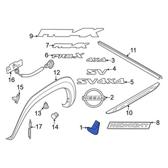 Nissan OE - Rear Right Mud Flap
